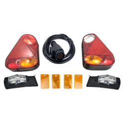 Zestaw lamp przyczep lampy odblask wtyczka 13 pin
